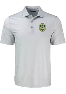Cutter and Buck Nashville SC Grey Shadow Check Big and Tall Polo