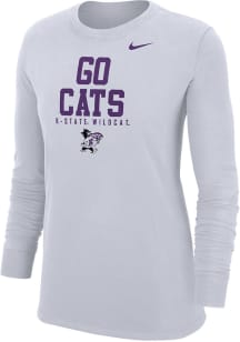 Nike K-State Wildcats Womens White Go Cats LS Tee