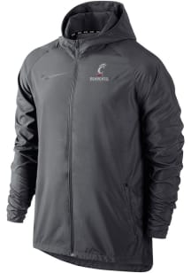 Nike Cincinnati Bearcats Mens Anthracite Essential Jacket Flat Name Light Weight Jacket
