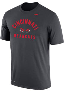 Nike Cincinnati Bearcats Anthracite Dri Fit No 1 Graphic Short Sleeve T Shirt