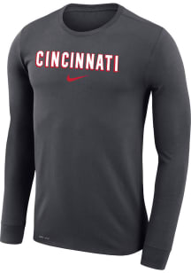 Nike Cincinnati Bearcats Anthracite Legend Wordmark Long Sleeve T-Shirt