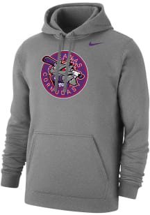 Nike TCU Horned Frogs Mens Grey Baseball Ranas Cornudas Long Sleeve Hoodie