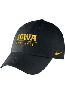 Nike Iowa Hawkeyes Campus Cap Signature Adjustable Hat - Black
