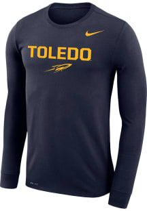 Nike Toledo Rockets Navy Blue Wordmark Long Sleeve T-Shirt