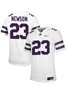 Asa Newsom  Nike K-State Wildcats White NIL Game Football Jersey
