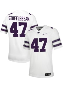 Cody Stufflebean  Nike K-State Wildcats White NIL Game Football Jersey