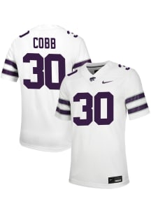 Daniel Cobbs  Nike K-State Wildcats White NIL Game Football Jersey
