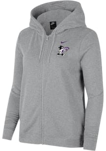 Nike K-State Wildcats Womens Grey Varsity Long Sleeve Full Zip Jacket