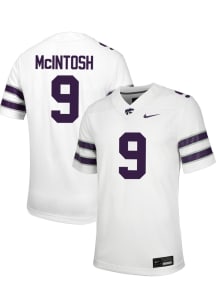 Donovan McIntosh  Nike K-State Wildcats White NIL Game Football Jersey