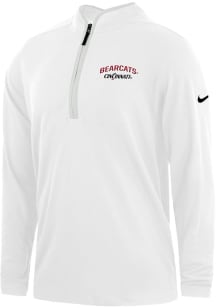 Nike Cincinnati Bearcats Mens White Victory Golf Long Sleeve Qtr Zip Pullover