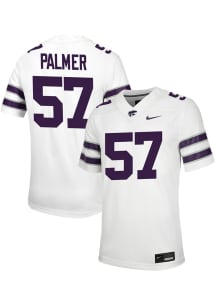 Beau Palmer  Nike K-State Wildcats White NIL Game Football Jersey