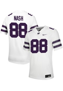 Erwin Nash  Nike K-State Wildcats White NIL Game Football Jersey
