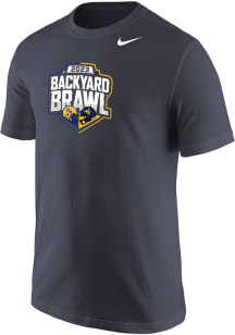 Nike Pitt Panthers Charcoal Football Backyard Brawl Official Logo Short Sleeve T Shirt