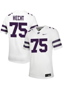Sam Hecht  Nike K-State Wildcats White NIL Game Football Jersey