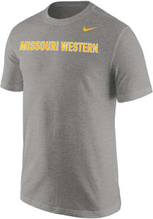 Nike Missouri Western Griffons Grey Core Wordmark Short Sleeve T Shirt