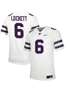 Sterling Lockett  Nike K-State Wildcats White Game Name And Number Football Jersey