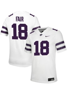 Wesley Fair  Nike K-State Wildcats White NIL Game Football Jersey