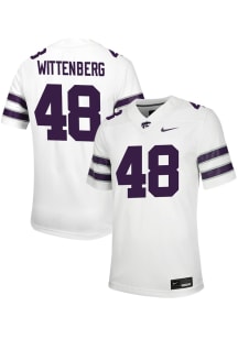 Zach Wittenberg  Nike K-State Wildcats White NIL Game Football Jersey