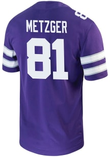 Andrew Metzger  Nike K-State Wildcats Purple NIL Game Football Jersey