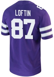 Brayden Loftin  Nike K-State Wildcats Purple NIL Game Football Jersey