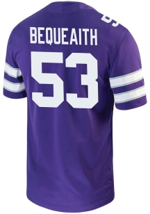 Drake Bequeaith  Nike K-State Wildcats Purple NIL Game Football Jersey