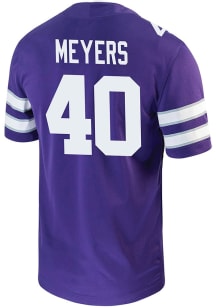Gavin Meyers  Nike K-State Wildcats Purple NIL Game Football Jersey