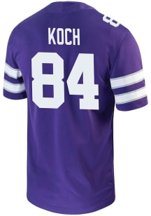 Isaac Koch  Nike K-State Wildcats Purple NIL Game Football Jersey