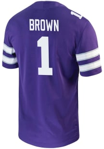 Jayce Brown  Nike K-State Wildcats Purple Game Name And Number Football Jersey