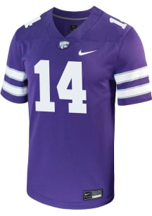 Jet Dineen  Nike K-State Wildcats Purple NIL Game Football Jersey