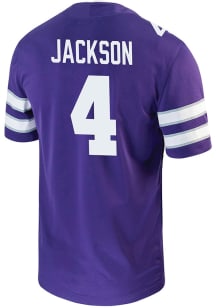 Joe Jackson  Nike K-State Wildcats Purple NIL Game Football Jersey
