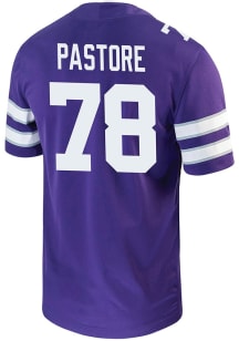 John Pastore  Nike K-State Wildcats Purple NIL Game Football Jersey