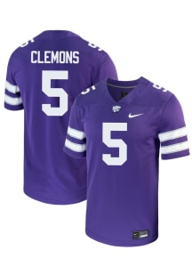 Justice Clemons  Nike K-State Wildcats Purple NIL Name And Number Football Jersey