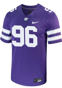 Leyton Simmering  Nike K-State Wildcats Purple NIL Game Football Jersey