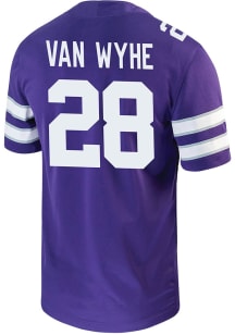 Rex Van Wyhe  Nike K-State Wildcats Purple NIL Game Football Jersey