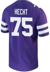 Sam Hecht  Nike K-State Wildcats Purple NIL Game Football Jersey