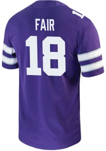 Wesley Fair  Nike K-State Wildcats Purple NIL Game Football Jersey