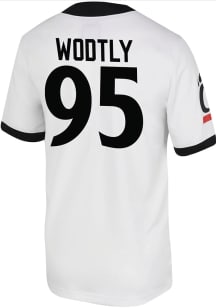 Justin Wodtly  Nike Cincinnati Bearcats White Game Name And Number Football Jersey