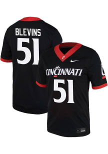 Ben Blevins  Nike Cincinnati Bearcats Black Game Name And Number Football Jersey