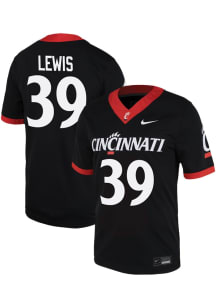 Cincear Lewis  Nike Cincinnati Bearcats Black Game Name And Number Football Jersey