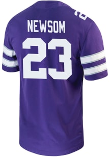 Asa Newsom  Nike K-State Wildcats Purple NIL Game Football Jersey