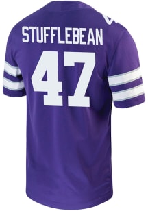 Cody Stufflebean  Nike K-State Wildcats Purple NIL Game Football Jersey