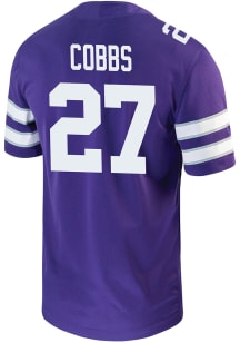 Daniel Cobbs  Nike K-State Wildcats Purple NIL Game Football Jersey