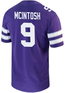 Donovan McIntosh  Nike K-State Wildcats Purple NIL Game Football Jersey