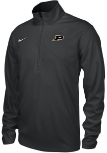 Nike Purdue Boilermakers Mens Black Training Long Sleeve Qtr Zip Pullover