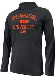 Nike Oklahoma State Cowboys Youth Black Authentic Lt Weight Long Sleeve Hoodie Shirt