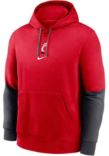 Nike Cincinnati Bearcats Youth Red Team Issue Long Sleeve Hoodie