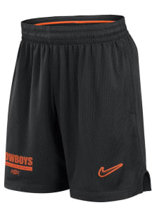 Nike Oklahoma State Cowboys Mens Black DriFIT Mesh Shorts