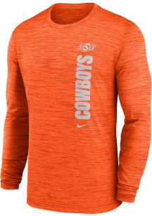 Nike Oklahoma State Cowboys Orange Team Issue Velocity Long Sleeve T-Shirt