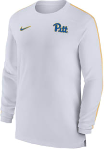 Nike Pitt Panthers White DriFIT Coach UV Long Sleeve T-Shirt
