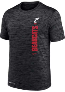 Nike Cincinnati Bearcats Black Team Issue Velocity Short Sleeve T Shirt